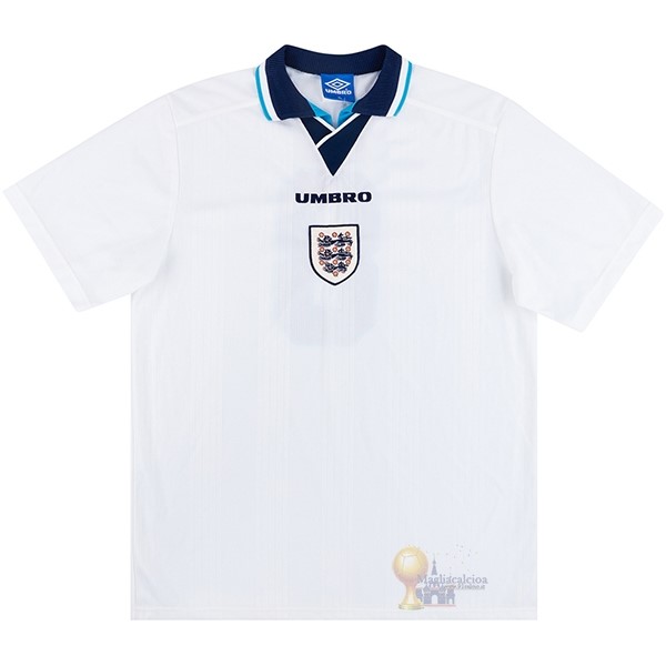 Calcio Maglie Home Maglia Inghilterra Stile rétro 1996 Bianco