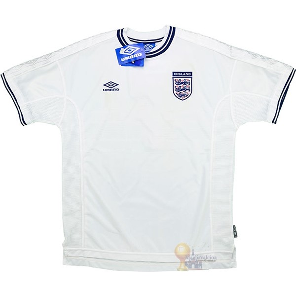 Calcio Maglie Home Maglia Inghilterra Stile rétro 2000 Bianco