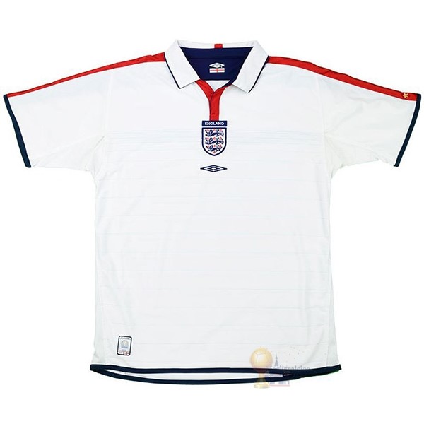Calcio Maglie Home Maglia Inghilterra Stile rétro 2004 Bianco
