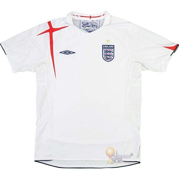 Calcio Maglie Home Maglia Inghilterra Stile rétro 2006 Bianco