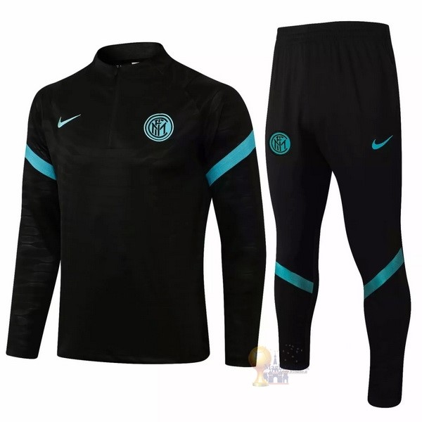 Calcio Maglie Giacca Inter Milán 2020 2021 Nero Blu