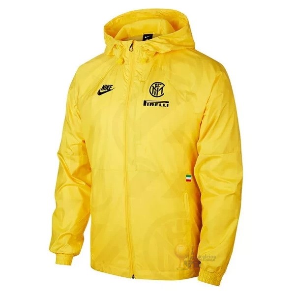 Calcio Maglie Giacca a vento Inter Milán 2020 2021 Giallo