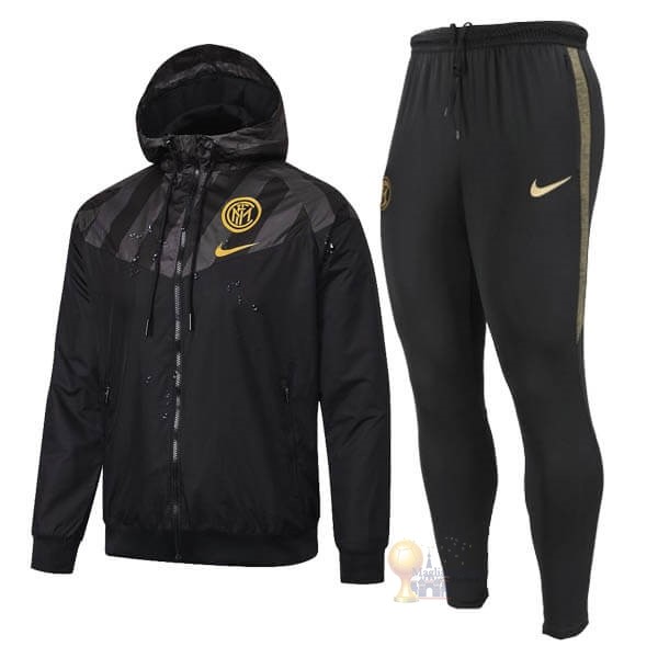 Calcio Maglie Set Completo Giacca a vento Inter Milán 2019 2020 Nero