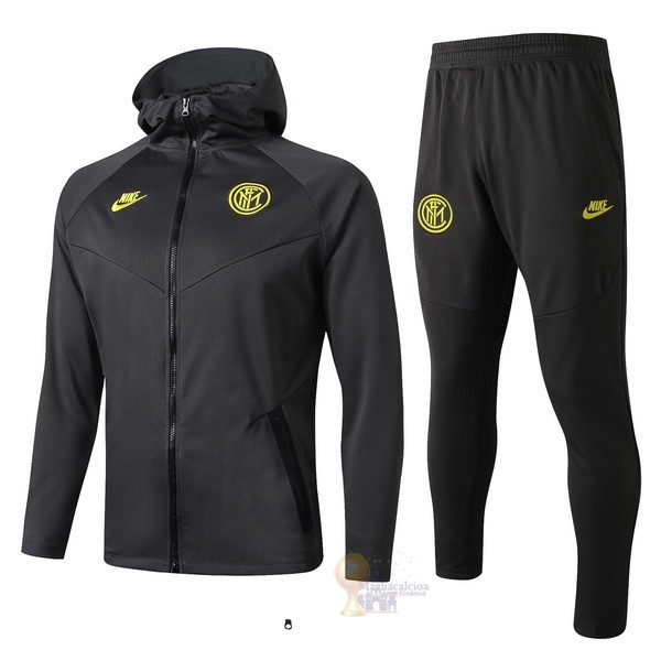 Calcio Maglie Tuta Presentazione Inter Milán 2019 2020 Giallo Nero