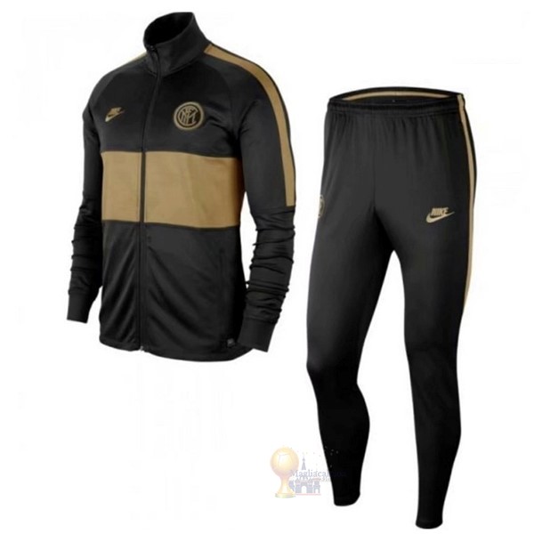 Calcio Maglie Tuta Presentazione Inter Milán 2019 2020 Nero Oro