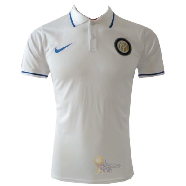 Calcio Maglie Polo Inter Milán 2019 2020 Bianco