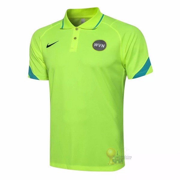 Calcio Maglie Polo Inter Milán 2021 2022 Verde Fluorescente