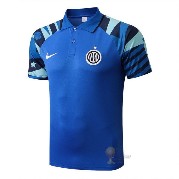 Calcio Maglie Polo Inter Milán 2022 2023 Blu Verde
