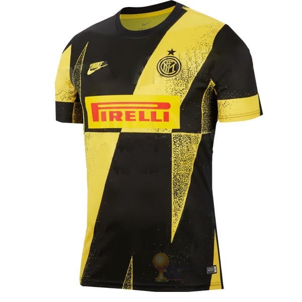 Calcio Maglie Formazione Inter Milán 2019 2020 Giallo Nero