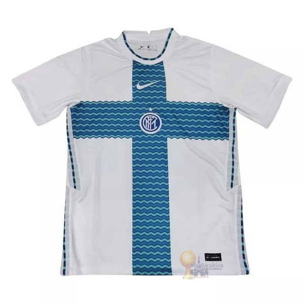 Calcio Maglie Formazione Inter Milán 2021 2022 Bianco Blu