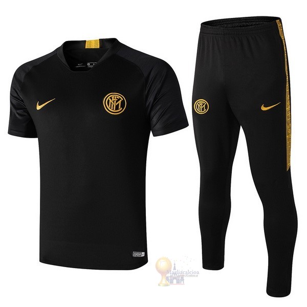 Calcio Maglie Formazione Set Completo Inter Milán 2019 2020 Nero