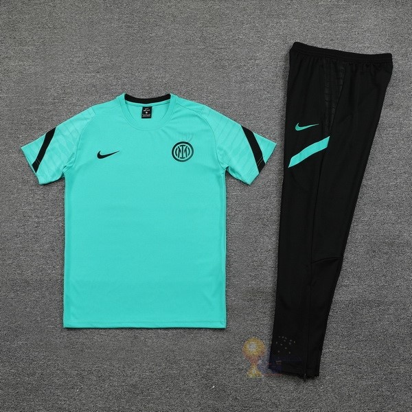 Calcio Maglie Formazione Set Completo Inter Milán 2021 2022 Nero Verde