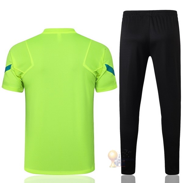Calcio Maglie Formazione Set Completo Inter Milán 2021 2022 Verde Fluorescente