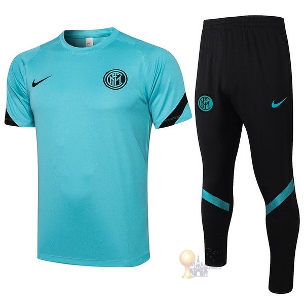 Calcio Maglie Formazione Set Completo Inter Milán 2021 2022 Verde Nero