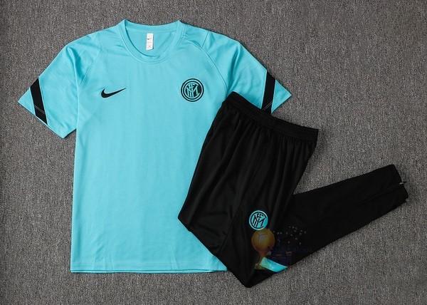 Calcio Maglie Formazione Set Completo Inter Milán 2021 2022 Verde Nero