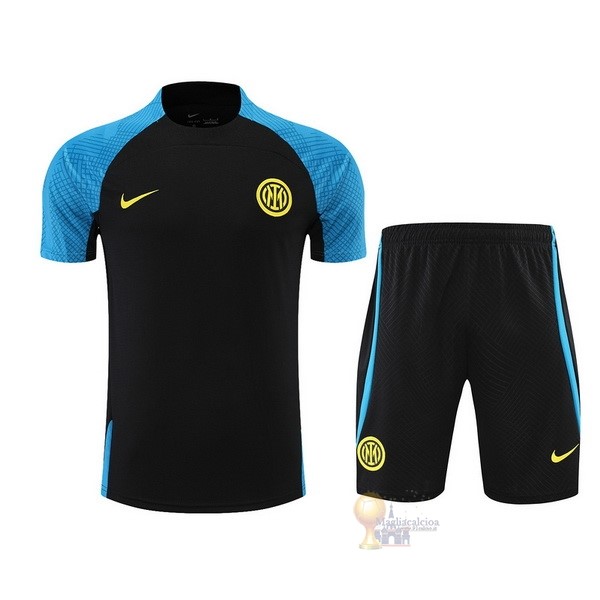 Calcio Maglie Formazione Set Completo Inter Milán 2022 2023 Blu Nero