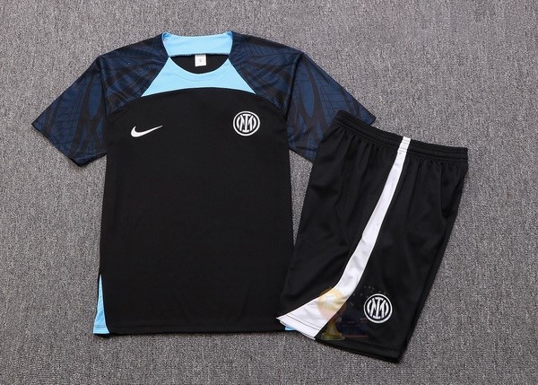 Calcio Maglie Formazione Set Completo Inter Milán 2022 2023 Nero I Blu
