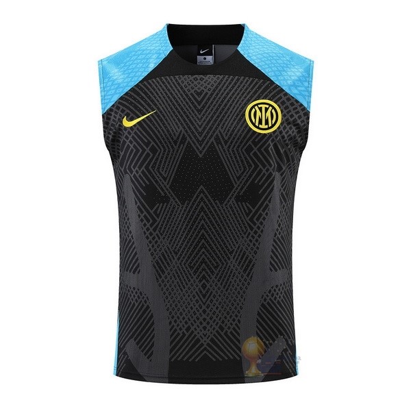 Calcio Maglie Formazione Sin Mangas Inter Milán 2022 2023 Nero Blu