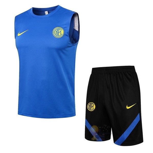 Calcio Maglie Formazione Sin Mangas Set Completo Inter Milán 2021 2022 Blu