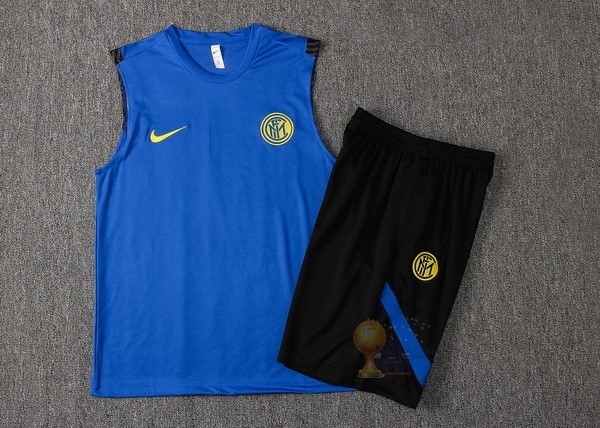 Calcio Maglie Formazione Sin Mangas Set Completo Inter Milán 2021 2022 Blu