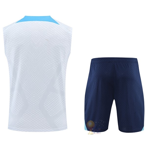 Calcio Maglie Formazione Sin Mangas Set Completo Inter Milán 2022 2023 Bianco Blu