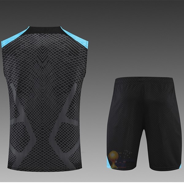 Calcio Maglie Formazione Sin Mangas Set Completo Inter Milán 2022 2023 Nero Blu