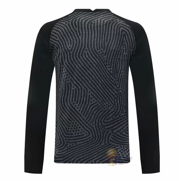 Calcio Maglie Manga Larga Portero Inter Milán 2020 2021 Nero