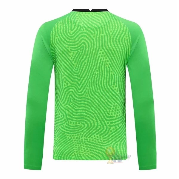 Calcio Maglie Manga Larga Portero Inter Milán 2020 2021 Verde