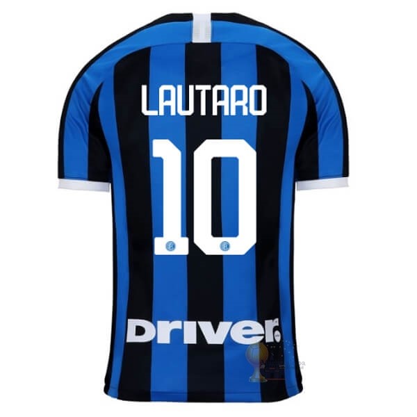 Calcio Maglie NO.10 Lautaro Home Maglia Inter Milán 2019 2020 Blu