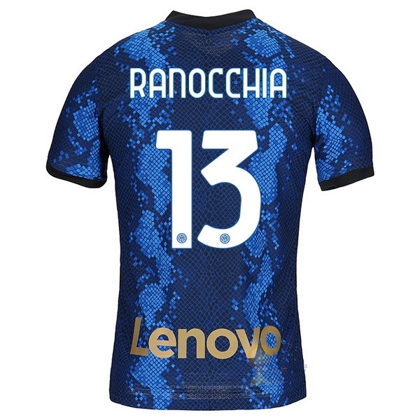 Calcio Maglie NO.13 Ranocchia Home Maglia Inter Milán 2021 2022 Blu