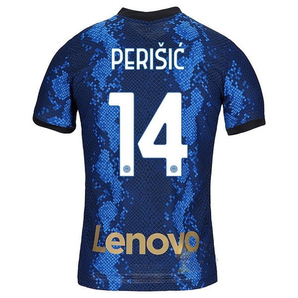 Calcio Maglie NO.14 Perišić Home Maglia Inter Milán 2021 2022 Blu