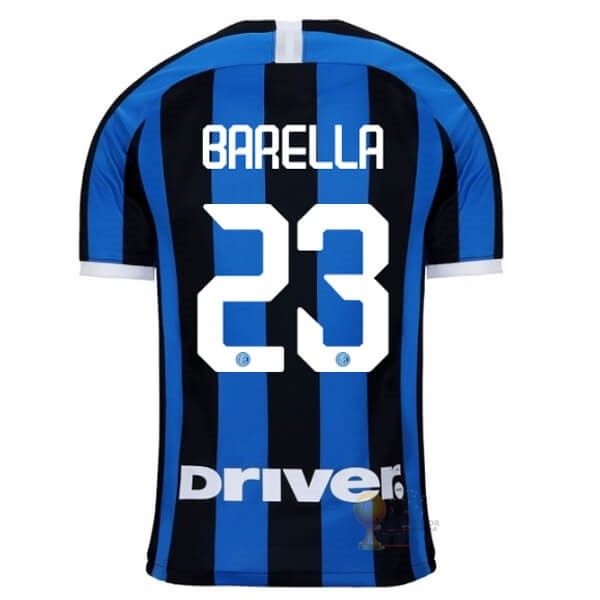 Calcio Maglie NO.23 Barella Home Maglia Inter Milán 2019 2020 Blu