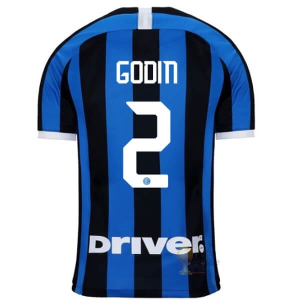 Calcio Maglie NO.2 Godin Home Maglia Inter Milán 2019 2020 Blu
