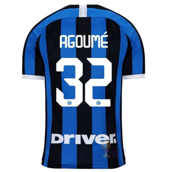 Calcio Maglie NO.32 Agoumé Home Maglia Inter Milán 2019 2020 Blu