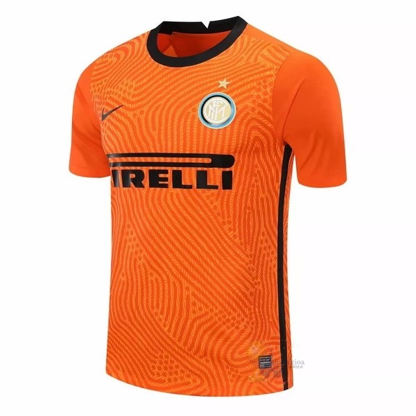 Calcio Maglie Portero Camiseta Inter Milán 2020 2021 Arancione