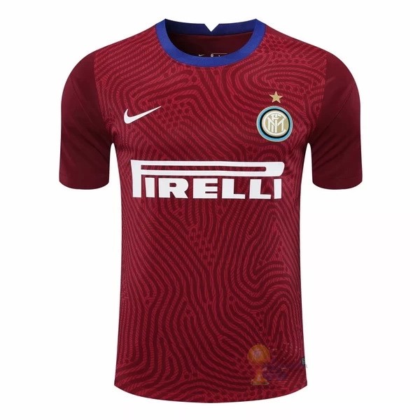 Calcio Maglie Portero Camiseta Inter Milán 2020 2021 Borgogna