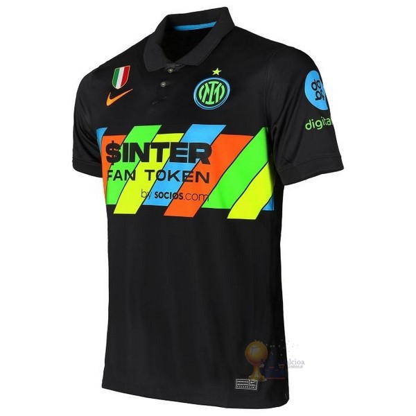 Calcio Maglie Terza Maglia Inter Milán 2021 2022 Nero