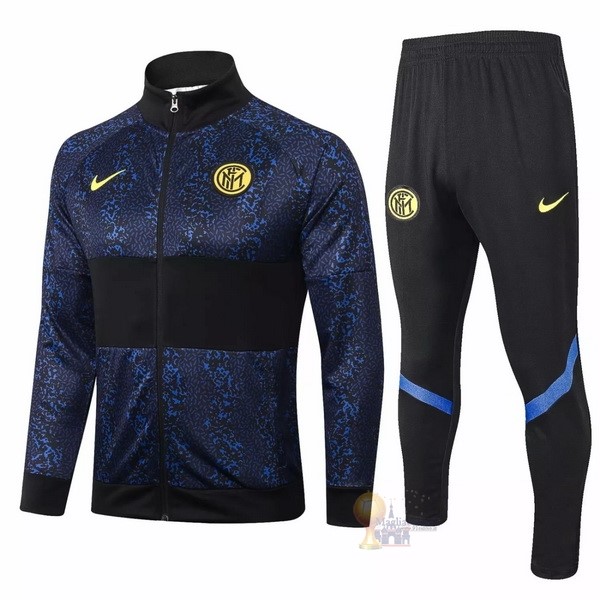 Calcio Maglie Giacca Inter Milán 2020 2021 Blu Nero