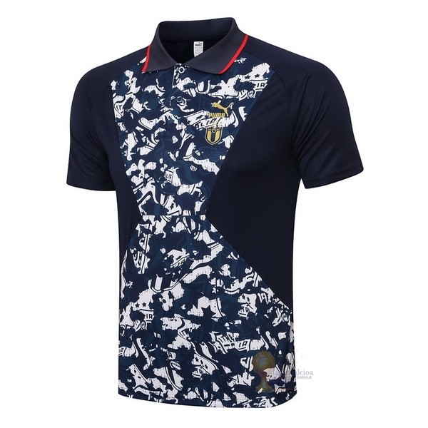 Calcio Maglie Polo Italia 2021 Blu Navy