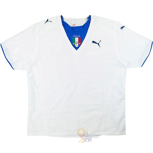 Calcio Maglie Away Maglia Italy Retro 2006 Bianco