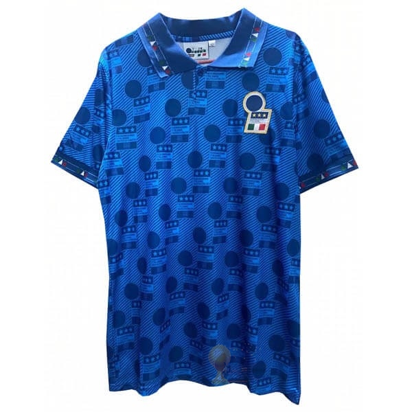 Calcio Maglie Home Maglia Italy Retro 1994 Blu