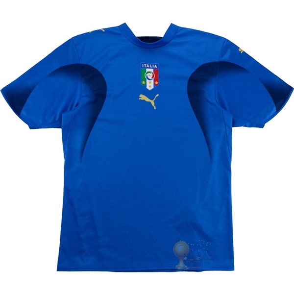 Calcio Maglie Home Maglia Italy Stile rétro 2006 Blu