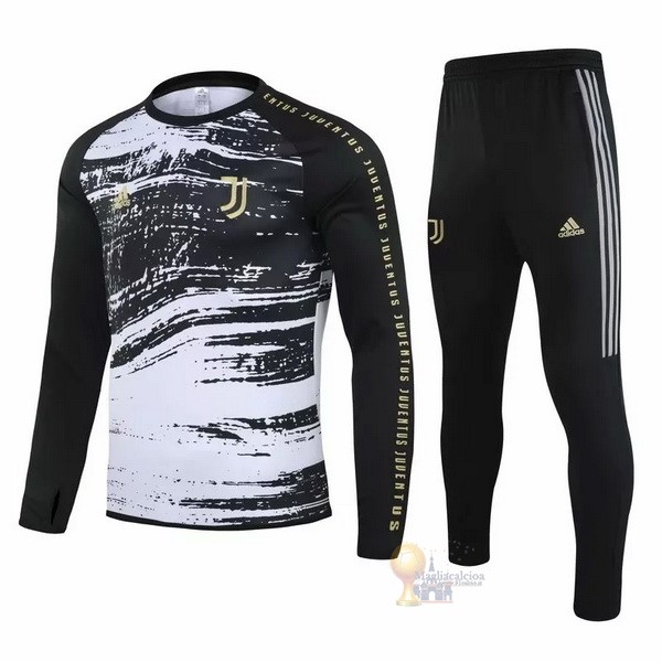 Calcio Maglie Giacca Juventus 2020 2021 Bianco Nero Giallo