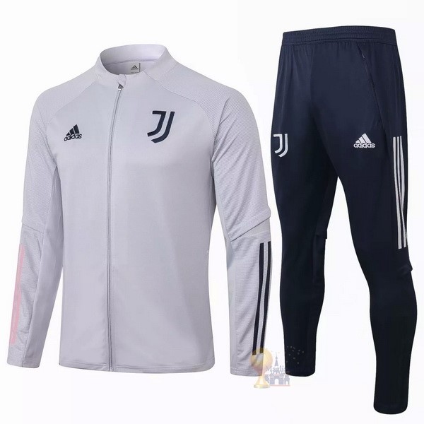 Calcio Maglie Giacca Juventus 2020 2021 Grigio Nero