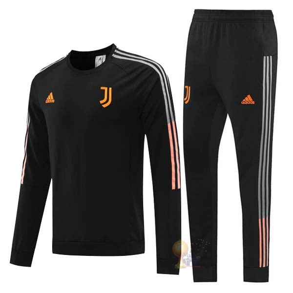 Calcio Maglie Giacca Juventus 2020 2021 Nero Arancione