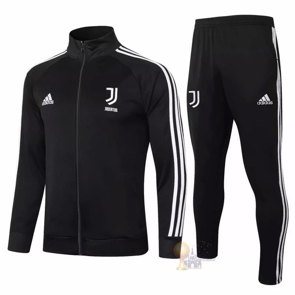 Calcio Maglie Giacca Juventus 2020 2021 Nero Bianco