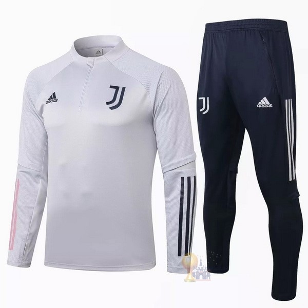 Calcio Maglie Giacca Juventus 2020 2021 Nero Grigio