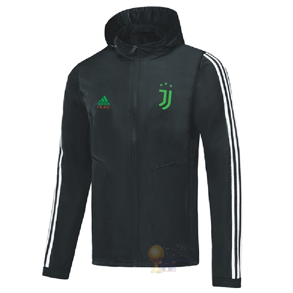 Calcio Maglie Giacca a vento Juventus 2019 2020 Nero Verde