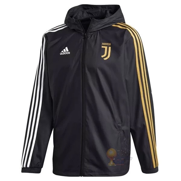Calcio Maglie Giacca a vento Juventus 2020 2021 Nero