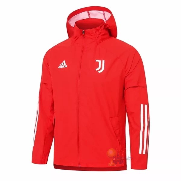 Calcio Maglie Giacca a vento Juventus 2020 2021 Rosso Bianco